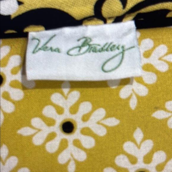 VERA BRADLEY Floral Black and Yellow Laptop Bag - Picture 7 of 13